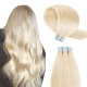 Stock Clearance Color #613 Blonde Tape Ins Tape Hair 100% Human Hair 1 Pack 20pcs 50grams 