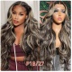 Highlighted Color HD 5x5 Lace Closure Wig 200% Density Pre Plucked Glueless Virgin Human Hair Lace Wigs