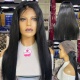 Stock Clearance Jet Black Color 1# 13*4 Lace Front Wigs 150% Density Top Quality Virgin Human Hair Wig