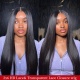 2x6 HD Lace & Transparent Lace Closure Wigs 200% Density Pre Plucked Lace Wig 100% Virgin Human Hair Unprocessed Hair