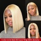 Blonde Color 613# Bob HD 4x4/5x5/13x4/13x6 Lace Cloure Frontal Wig 200% Density Virgin Human Hair Wig