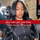 【BOGO Buy one get one free】 Color 1B# 13*4 Lace Front Wigs Body Wave 130% Density Top Quality Virgin Human Hair With Elastic Band 