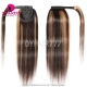 150rams Highlight Color Ponytail Hair Extensions Velcro / Drawstring 100% Remy Hair Extension