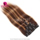 P4/27 Classic Clip Ins Hair Extension (8pcs 120gram/Set)100% Virgin Human Hair Extensions