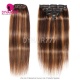 P4/27 Classic Clip Ins Hair Extension (8pcs 120gram/Set)100% Virgin Human Hair Extensions