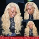Blonde Color 613# Glueless HD 13x4/13x6 Lace Frontal Wig 200% Density Virgin Human Hair Small Knots