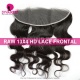 Raw HD 13x4 Lace Frontals Raw Human Hair With Baby Hair Pre Plucked Lightly Bleached Natural Color