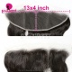 Raw HD 13x4 Lace Frontals Raw Human Hair With Baby Hair Pre Plucked Lightly Bleached Natural Color
