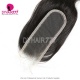 Raw HD 2x6 Lace Closure Raw Human Hair With Baby Hair Pre Plucked Lightly Bleached Natural Color