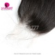 Raw HD 2x6 Lace Closure Raw Human Hair With Baby Hair Pre Plucked Lightly Bleached Natural Color