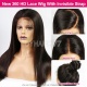 Invisi-Strap Drawstring 360 HD Lace Wig 180% Density Glueless Bleached Knots Virgin Human Hair Wig Natural Color