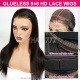 HD 9x6 Lace Closure Wigs 180% Density Bleached Knots Pre Everything Wear Go 100% Unprocessed Virgin Human Hair