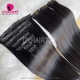 Narrown 0.5mm PU Seamless Clip in Hair (7pcs/120g) Versatile & Reusable Virgin Human Hair Natural Color
