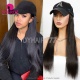Cap Hair Extension Hat Wig 100% Virgin Human Hair Top Quality Natural Color