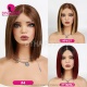 Bob 5x5 Lace Closure Wigs 220% Density Raw Hair Straight 100% Human Hair Wig