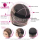 Jet Black Invisi-Strap Drawstring 360 HD Lace Wig 180% Density Glueless Bleached Knots Virgin Human Hair Wig