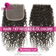 HD 7x7 Lace Closure Human hair With Baby Hair Pre Plucked Natural Color