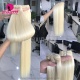 Double Drawn 14A Royal Grade Virgin Hair Human Hair Extension 1 Bundle 613 Blonde Color