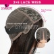 Bone Straight Bob Wigs 2x6 Lace Closure Wigs 250% Density 100% Human Raw Hair Wig