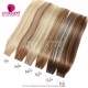 Seamless Genius Weft Highlights Color B2/5,B3/9.1,B4/60,B7/60A, B4/ICE# Human Hair Extensions Sewing In Natural Straight Virgin Hair Weft 100g