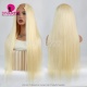 Blonde Color 613# U Part Wigs Made of 3 Bundles 100% Virgin Human Hair Wigs