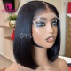 Super Double Drawn 200gram Raw Glueless Bob 5x5 Transparent Lace Closure Wigs 100% Virgin Human Hair Wig