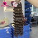 1 Pack Color 4 Deep Wave Crochet Hair Extension For Miracle Knots (100g pre sparated strands)100% Virgin Human Hair Natural Color