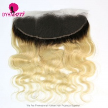 Color 1B/613 Blonde Frontal 13*4 Lace Frontal Closure Body Wave Virgin Human Hair 