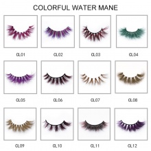 1 Pair Colorful Mink Eyelashes （12 models can be selected）