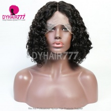 Middle Part Lace Wig T Part Deep Curly Lace Part Wig 13*1 Remy Human Hair Wig 