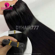 Long Tape in Tape Hair Extension 100g/Pack Natural Color Virgin Hair Wholesale Human Hair Weaves 
