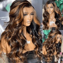 Balayage Highlight 5x5 Hd Lace Wigs 150% Density Glueless Wig 100% Human Hair