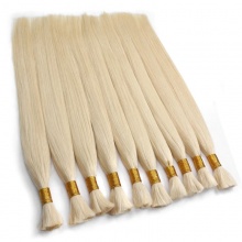 1pack Blonde Color 613# Bulk Braiding Hair 100% Virgin Human Hair Without Weft For Hair Braiding 100g