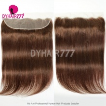 Royal Color 4# 13*4 Lace Frontal 100% Virgin Human Hair Natural Color
