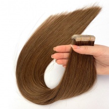 Color 6 Tape Hair Extension Straight Tape In 20pcs 50grams 100% Unprocessed Virgin Human Hair 