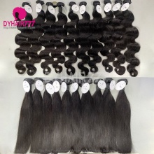 10 Bundles Bulk Price Wholesale Package Deal Standard Grade Good Quality 100% Unprocessed Virgin Human Hair Extension Natural Color