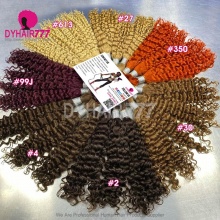 1 pack Bulk Braiding Hair Color 4/99j/30/P4/27/350/613/27/Red Hair 100% Virgin Human Hair Without Weft