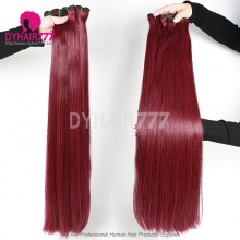 Double Drawn Color Hair Royal Grade Virgin Hair Human Hair Extension 1 Bundle 100g Color 2,4,99J,27,350