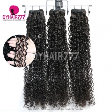 3 or 4 pcs/lot 14A Royal Grade Pixie Curl Double Weft 100% Unprocessed Virgin Hair Extensions